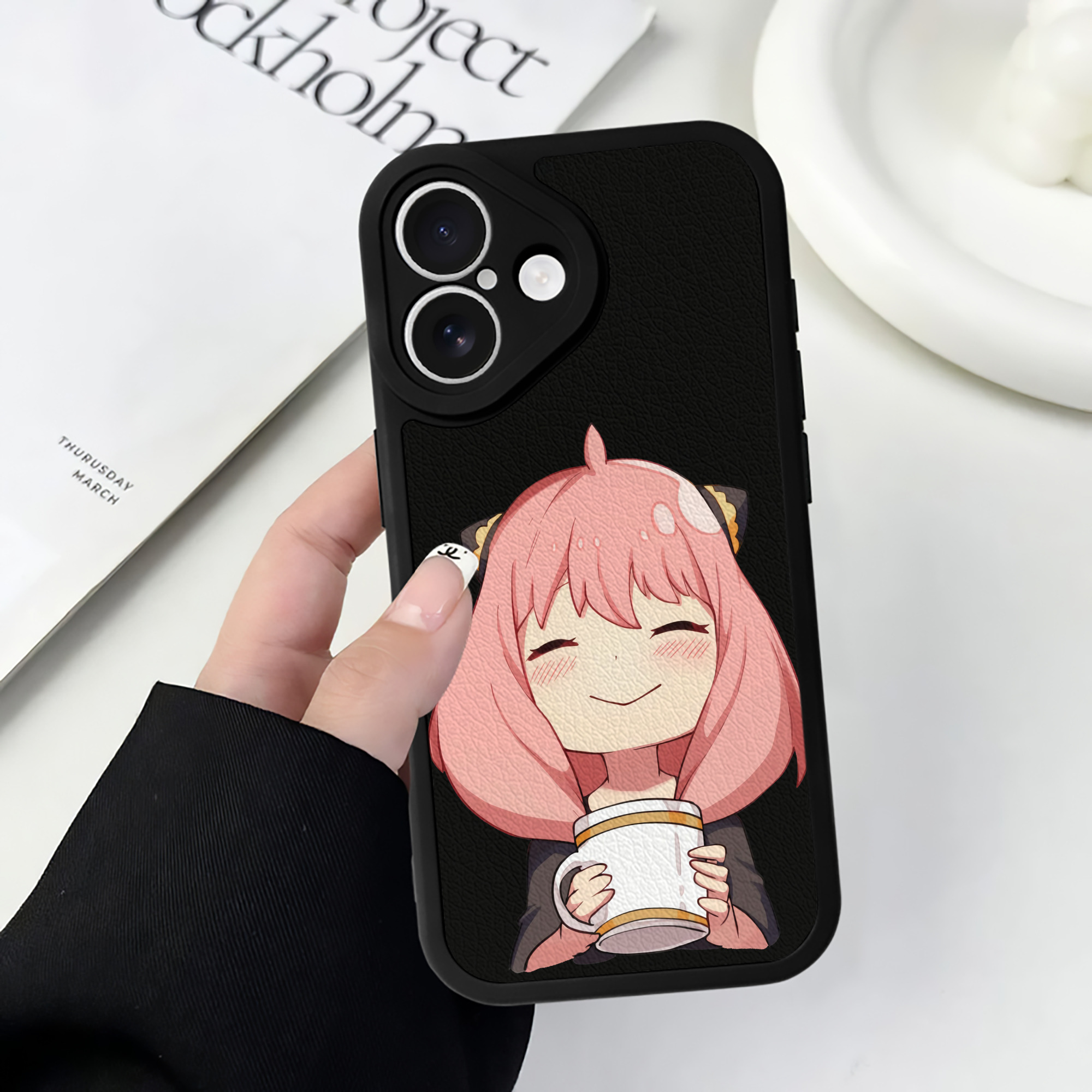 （画像用） SPY×FAMILY间谍家家酒 【iPhone 16シリーズ対応】シリコンスマホケース（レザー調） 材質：シリコン